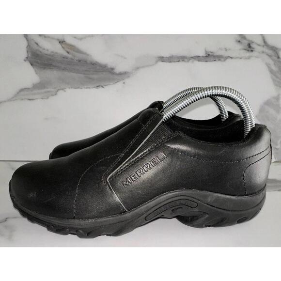 Merrell Performance Footwear Black Leather Slip On SZ Women’s Size 9.5 - Picture 1 of 9